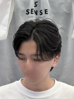 メンズヘアセンス 渋谷(MEN'S HAIR SENSE)&nbsp;ニュアンスパーマ/センターパート/メンズ/眉毛/フェザーパーマ