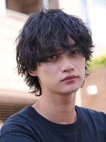 フィフス 大分(fifth)&nbsp;大分シャドウパーマメンズカットラウンドマッシュツーブロック