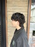 ＜メンズ人気No,1＞メンズ限定ソフトスパイラルパーマ＋カット ￥13200