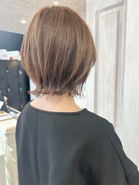 キャアリー(Caary) 福山市美容室Caaryレイヤーボブ外ハネ秋カラー透明感カラー
