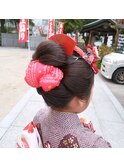 肩に付くくらいのボブでも、七五三の新日本髪
