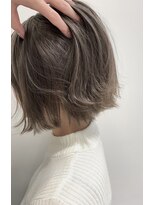 ビーハイブ 一番町店 アヴェダ(BEHIVE)&nbsp;外ハネボブ　AVEDAカラー×ミルクティーベージュ