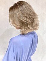 アルバム 新宿(ALBUM SHINJUKU)&nbsp;ブロンドベージュ_ココアブラウンフリンジウェーブ_ba298491