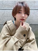 センター分けスタイル