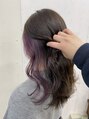 アジールヘア 北千住駅西口店(agir hair) 大人気の韓国風ラベンダーインナーカラー!色落ちも可愛いです☆