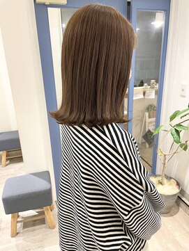 コフィー バイ メルト 吉祥寺(cofy by melt) 【松本咲花】ブリーチなしマロンベージュ/外ハネボブ/秋カラー