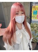 #名古屋 #美容院 #おすすめ #ケアブリーチ #ミルクティーピンク