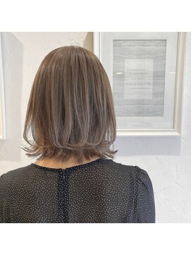 アロマ ヘアルーム 池袋店(AROMA hair room) 大人可愛い20代30代40代シアーグレージュ外ハネボブ/池袋
