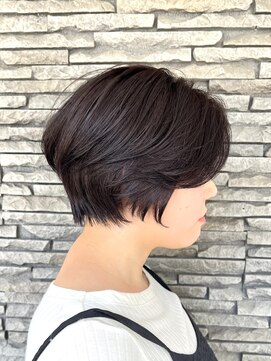 ハイバレーヘアーメゾン(HIGH VALLEY HAIRMAISON) 大人可愛いショートヘア顔まわりカットツヤ髪ラベンダーブラウン