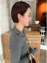 ユニ(uni)&nbsp;ミニボブ/ブリーチカラー/ピンクヴァイオレット/20代/30代