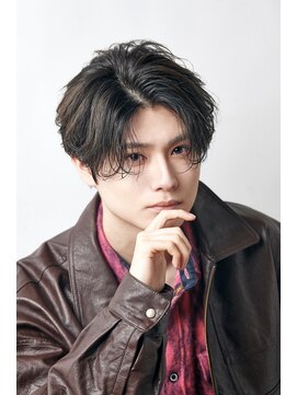 オーシャントーキョー サニー 原宿(OCEAN TOKYO Sunny) 韓国マッシュコンマバングツーブロックセンターパートコンマヘア