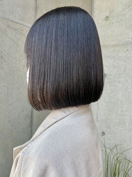 オーガニック ライフ 若葉 鶴ヶ島(organic+life) 縮毛矯正ボブ♪コスメストレート髪質改善ココアベージュ
