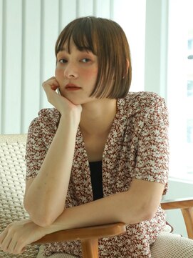 ノーイェス(NOYES) シンプル小顔ボブ×ナチュラルベージュ