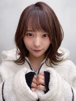 ミラリー トウキョウ(Mirareee Tokyo)&nbsp;イメチェンくびれボブ似合わせ小顔カットくすみベージュ