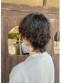 メンズパーマ/ウルフカット/メンズカット/20代/30代/40代