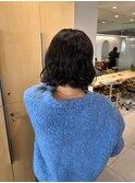 乾かすだけでキマる髪ウェーブパーマボブ