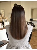 ショートブリーチケアブリーチレイヤーカット髪質改善縮毛矯正