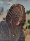似合わせカット◆切りっぱなしボブ×透明感カラー