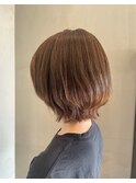 首元スッキリレイヤーボブ