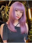 20代30代ダブルカラーブリーチ立体感グラデーション透明感カラー