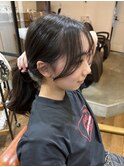 顔まわりカット 2Wayバング 韓国顔まわりカット