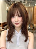 髪質改善トリートメントミルクティーベージュカラーくびれヘア
