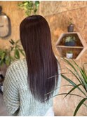 艶感ダークブラウンストレート