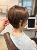 襟足スッキリショートボブ