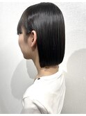今人気No.1スタイル！切りっぱなしボブ