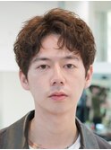 原宿メンズパーマルーズパーマシャドウパーマッシュウルフゆるめ
