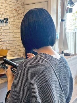 ナオシ エリアツー 北大和店(nao c area2) ツヤ感ストレートボブ【生駒市】