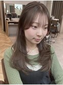 透明感/レイヤーカット/グレージュ