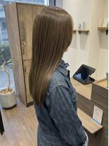 ニコリヘアワークス(nicori hair works)&nbsp;ロング×ストレート×アッシュベージュ2