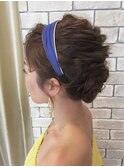 おでこだしのヘアアレンジ