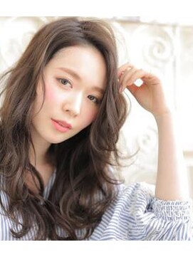 ソワンドゥブレス 瓜破店(soin de brace) センターパート×グレージュ×ヴェールウェーブ