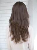 モカブラウン ゆるふわウェーブ 大人かわいい