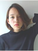ヘルシーレイヤー×ふんわり柔らかボブ