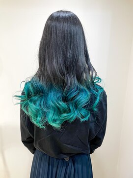 アッシュ 二子玉川店(Ash) グラデーション×無一郎ブルー