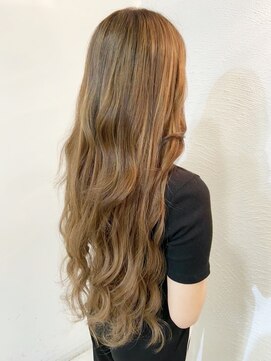 ヴァンクラウド 奈良店(VENT-CLOUD) 10代20代大人可愛いスーパーロングべージュハイライトエクステ