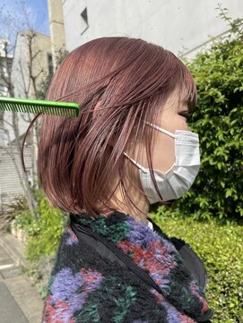 バズ(BUZZ) 職場でもいける/大人しめピンクブラウン/ブリーチ【BUZZトワダ】