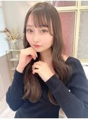 髪質改善/ヘルシースタイル/前髪カット/ショコラアッシュ