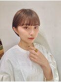 [代々木]ナチュラルピンクスイートAラインの甘辛ショートボブ