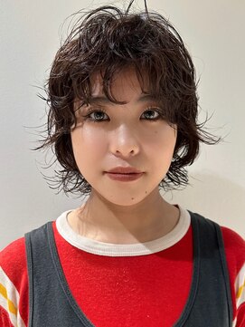 ハウ 心斎橋(how) パーマショートショートヘア小顔大人可愛い20代30代40代50代