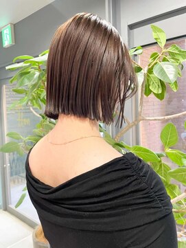 ノエ トトン(noe tton) 切りっぱなしボブ/グレージュ/20代30代AYA75