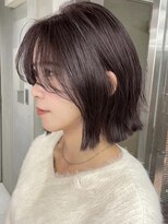 サイン 表参道(SIGN)&nbsp;韓国ヘアグレージュカラーブリーチ無し髪質改善イヤリングカラー