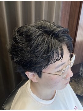 ヒロギンザ 六本木店(HIRO GINZA) ショートマッシュ×フェザーパーマ