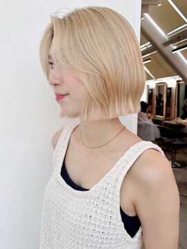 ロンド ボーイ 表参道(Lond BOY) 似合わせカット×ブリーチなしカラーボブ韓国レイヤー[表参道]