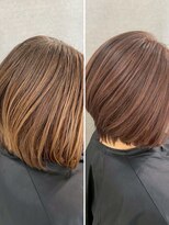 クララ バイ マニスオブヘアー(CLALA by Manis of hair) 【ビフォーアフター】髪質改善/オレンジブラウン/ショートカット