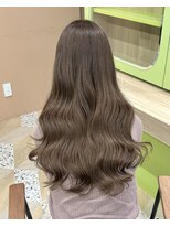 ノー バイ イオエ 西梅田(no. by ioe)&nbsp;ブリーチなしカラー/髪質改善/ミルクティーベージュ/小顔ヘア