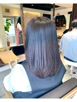 ヘアリゾート粋 ティガ 池袋店(tiga)&nbsp;ツヤ髪ストレート/ナチュラルブラウン